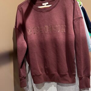 Women's Burgundy Wisconsin Sweatshirt